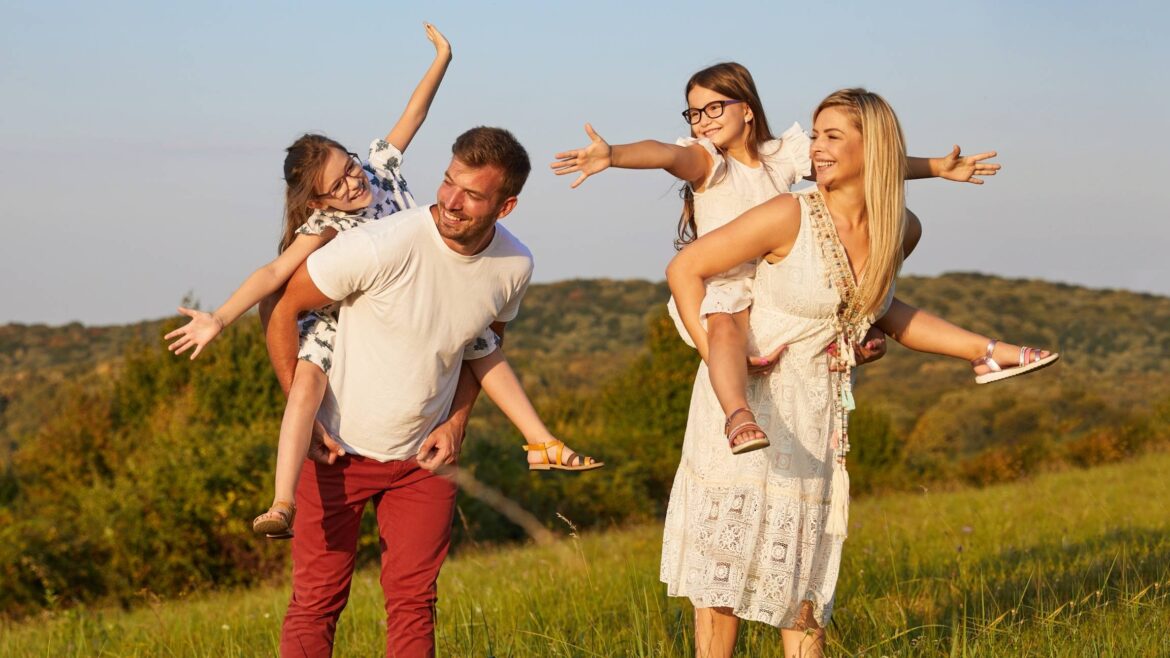 Real Familyship Meaning this family are balacing love and space